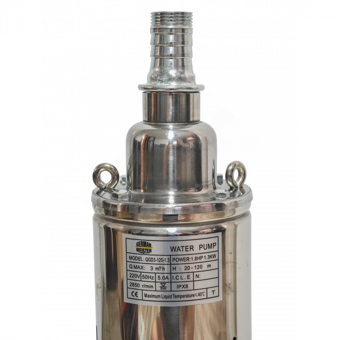Pompa Submersibila German Meister, 30L/min, 1300W, 2850 r/min, QGD3-120-1.3 [2]