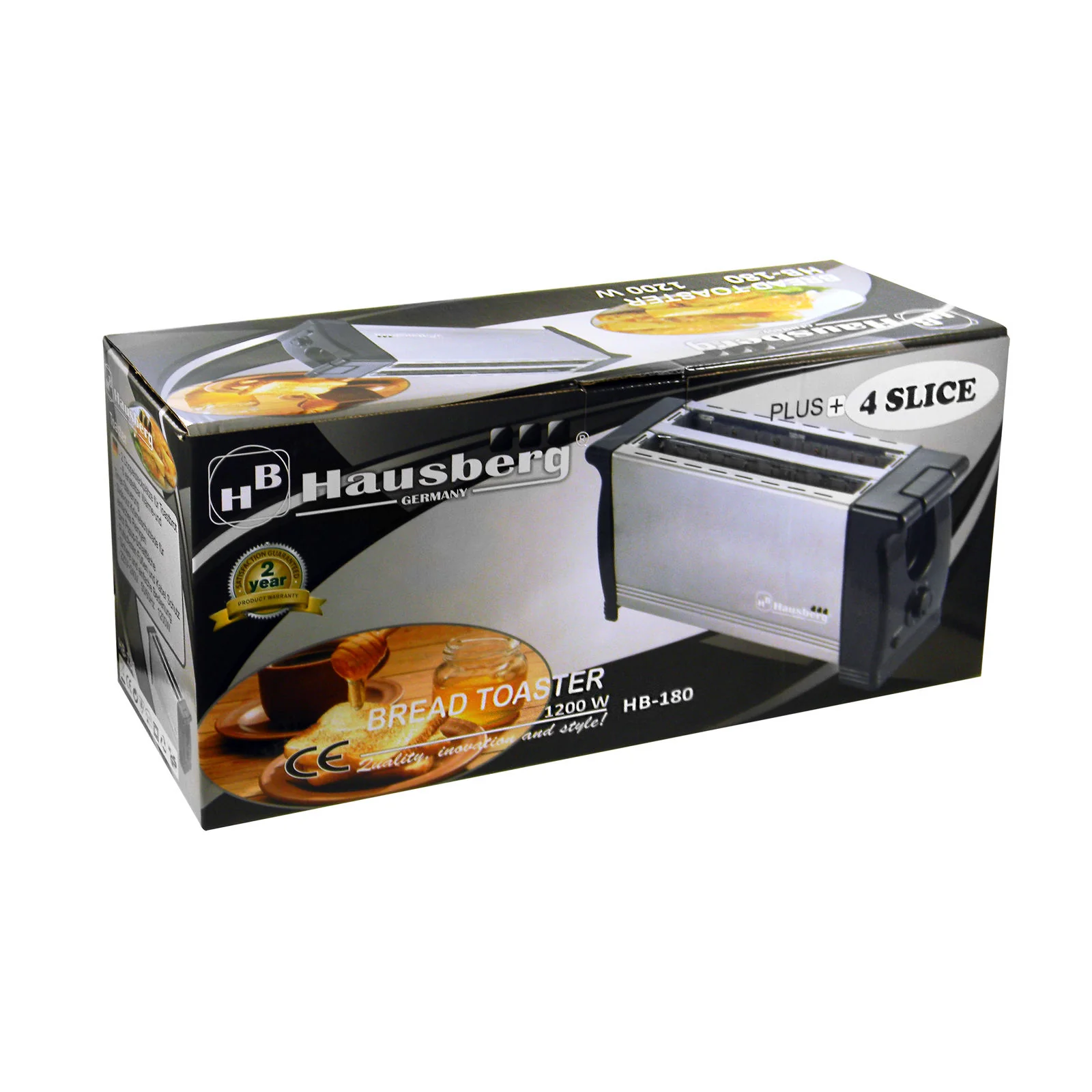 Prajitor de paine Hausberg HB-180, 4 Felii [3]