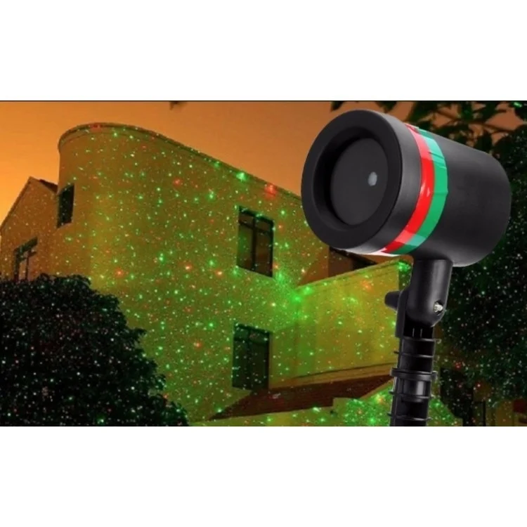 Proiector Laser Light cu lumini verzi si rosii pentru exteriorul casei, decoratiune Craciun [3]