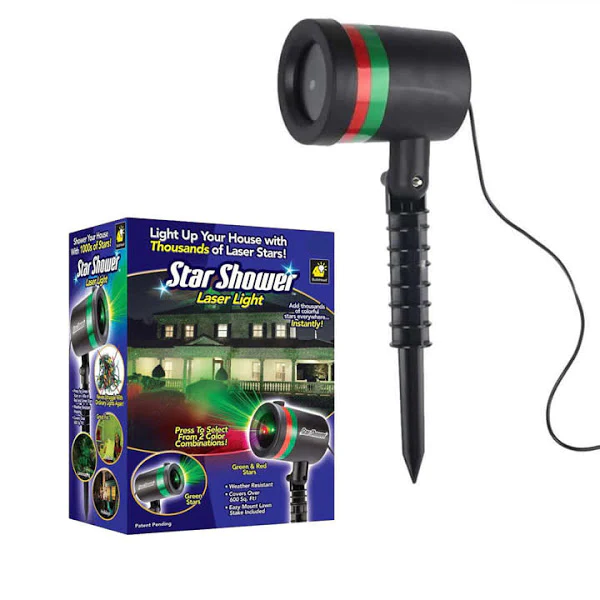 Proiector Laser Light cu lumini verzi si rosii pentru exteriorul casei, decoratiune Craciun [5]