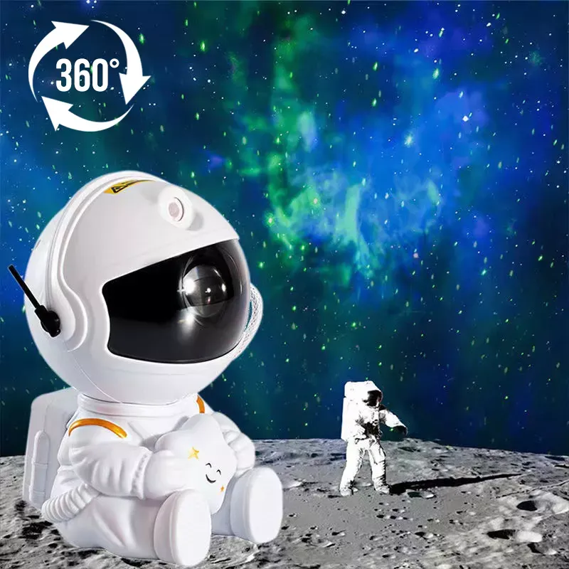 Proiector stele si galaxii, model astronaut, alimentare USB, Alb [11]