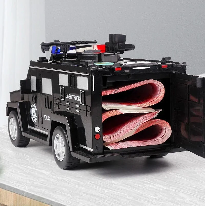 Pusculita Inteligenta pentru copii cu parola securitate si amprenta, Cash Truck [7]