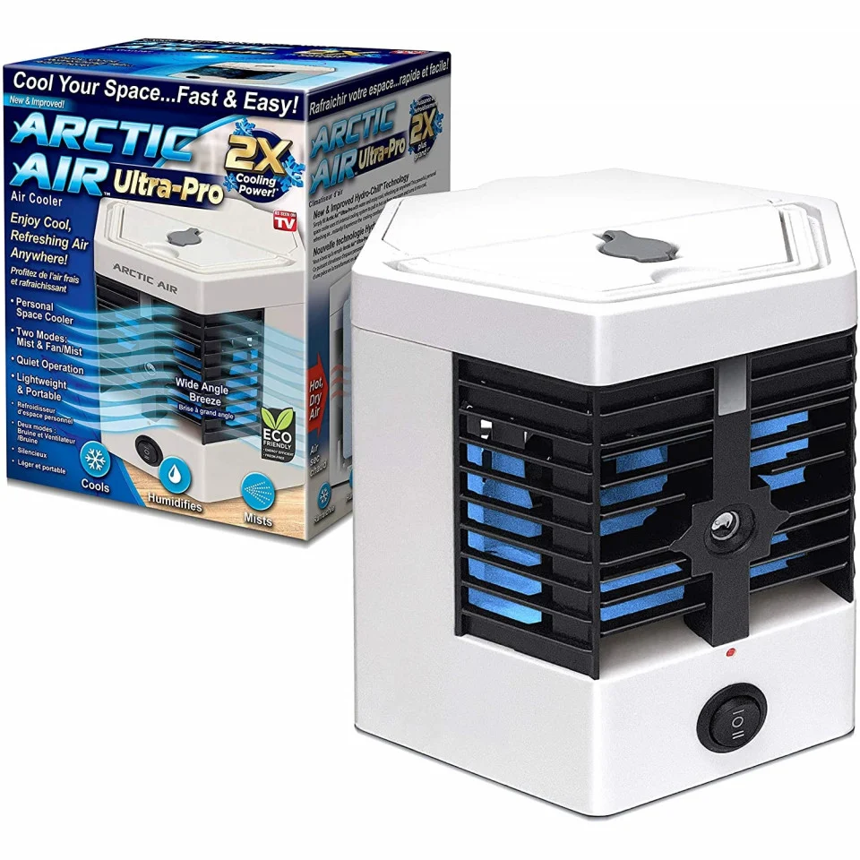 Racitor de aer cu gheata, portabil, Ventilator, umidificator, purificator, Arctic Cool Ultra-Pro, 2 Trepte, 10W, USB [1]