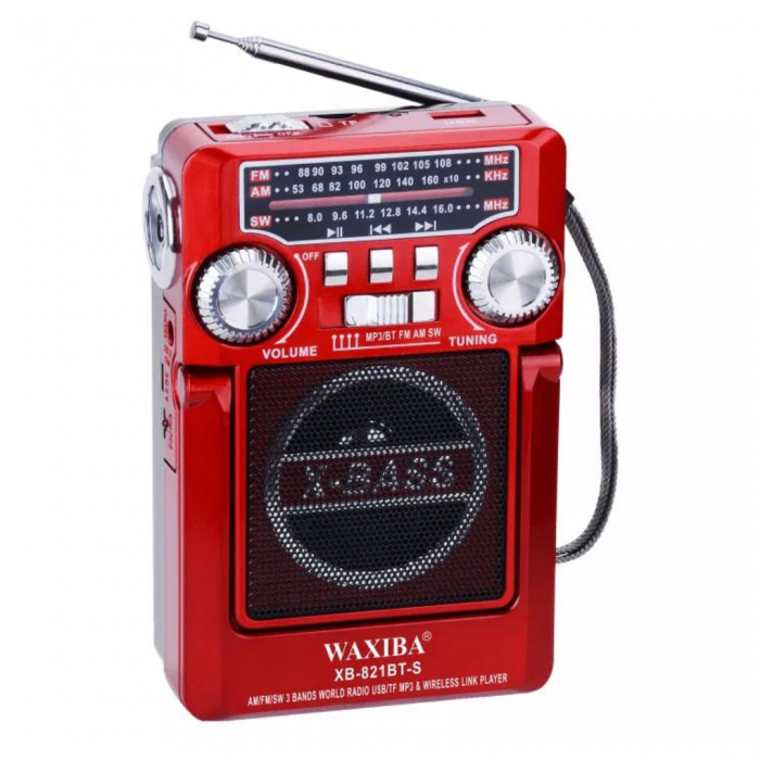 Radio audio portabil cu Incarcare solara si USB, Rotosonic XB821, Bluetooth, Lanterna, AM/FM/SW [4]