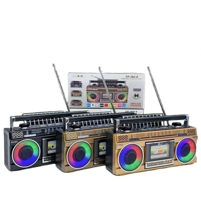 Radio FM/AM/SW Retro Vintage, Incarcare Solara, Bluetooth, Design Clasic, Tehnologie Moderna, P-363-S       MARO/NEGRU [5]