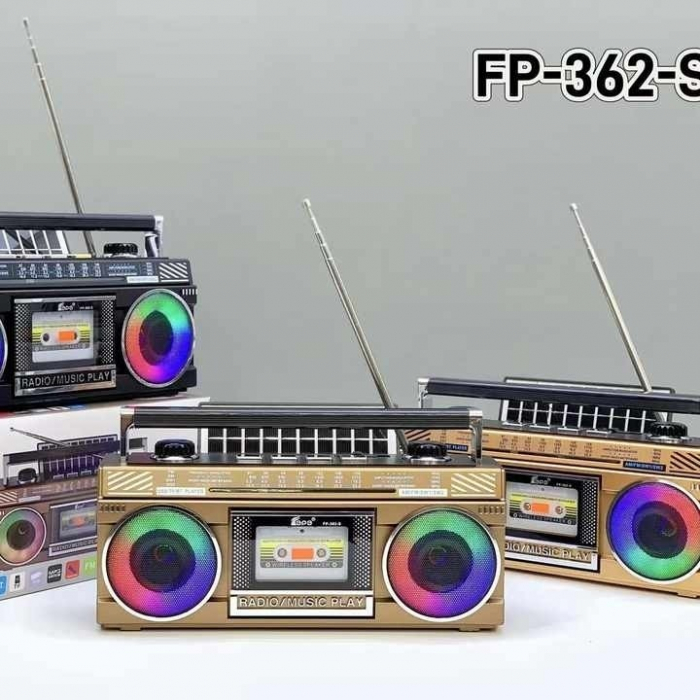 Radio FM/AM/SW Retro Vintage, Incarcare Solara, Bluetooth, Design Clasic, Tehnologie Moderna, P-363-S       MARO/NEGRU [3]