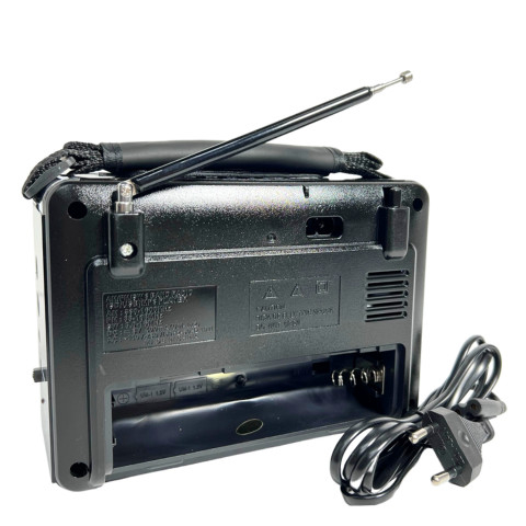 Radio FM/AM/SW X-Bass Waxiba, AUX, antena, lanterna, acumulator reincarcabil, MP3, USB, slot card SD [5]