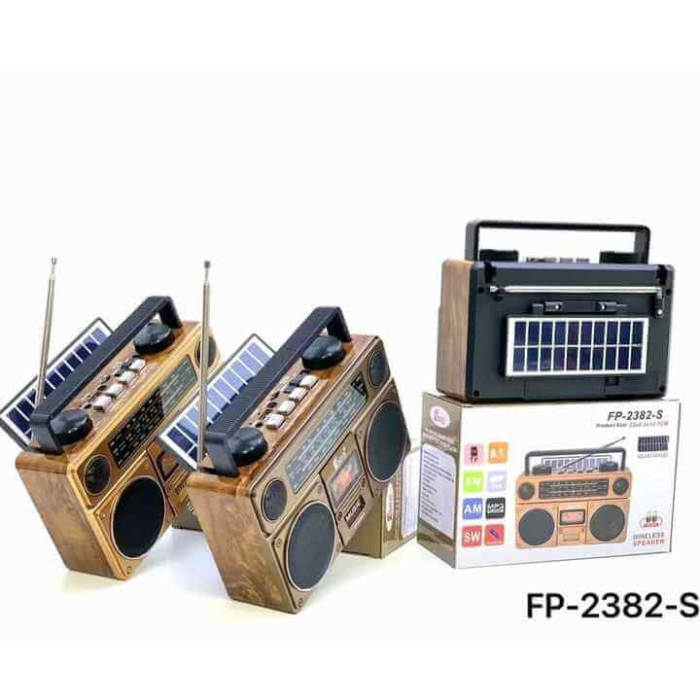 Radio portabil cu panou solar, bluetooth, 10W, USB, TF, AM, FM, SW, AUX, acumulator 3.7v 1200mah [4]