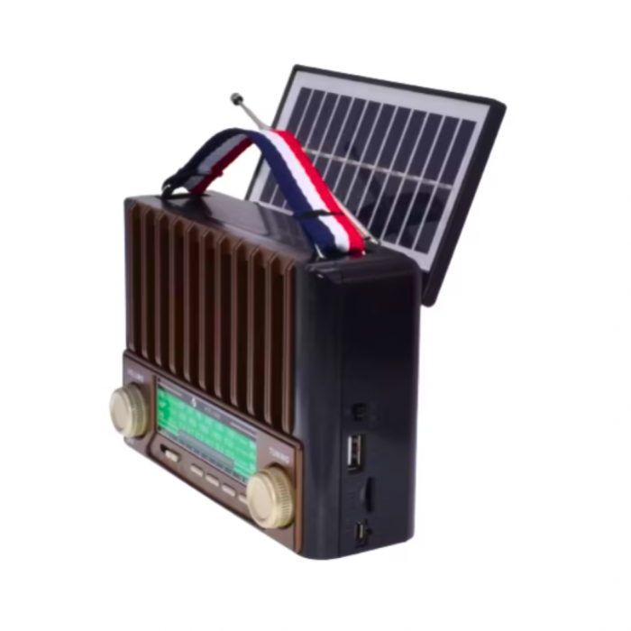 Radio portabil Solar cu Acumulator, Lanterna, AM/FM/SW, Bluetooth, pentru Calamitati Naturale, Cutremure, Furtuni, MP3 Player, USB [5]