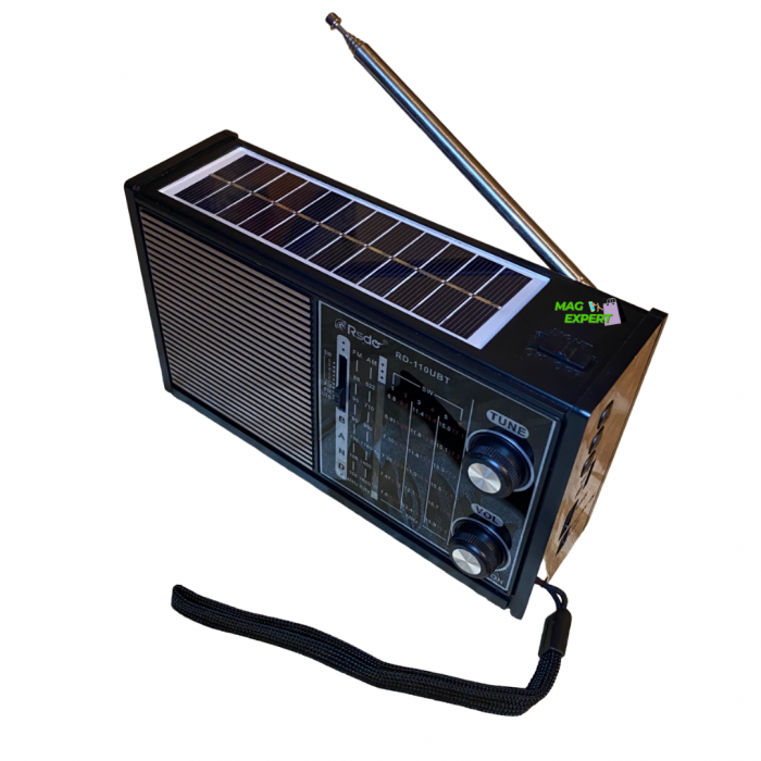 Radio portabil solar cu Bluetooth, MP3 Player si lanterna , AM/FM/SW [4]