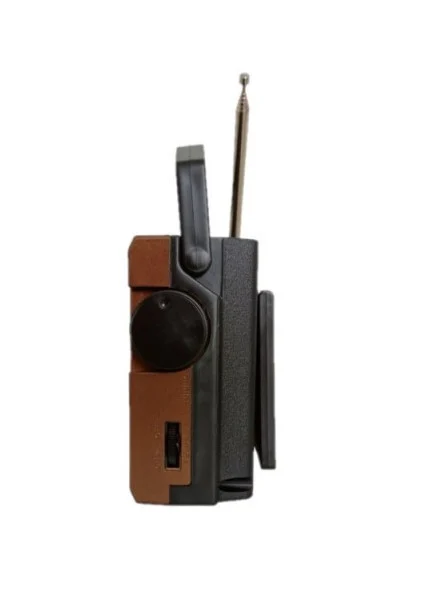 Radio Portabil Solar KTF 1651, FM/AM/SW, Bluetooth, Port USB/TF, Lanterna, Panou Solar, Antena Telescopica, Retro Style [7]
