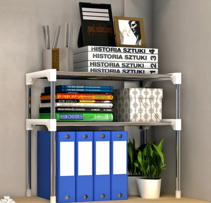 Raft extensibil tip etajera pentru cuptorul cu microunde, organizator blat bucatarie, birou, baie [5]