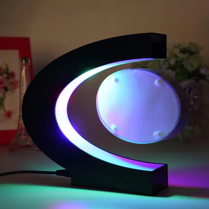 Rama foto plutitoare care leviteaza cu suport luminat colorat [5]