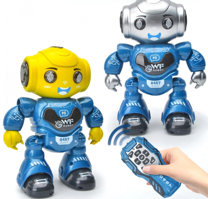 Robot inteligent interactiv cu telecomanda, Danseaza, Merge, Lumini Led, Sunete [1]