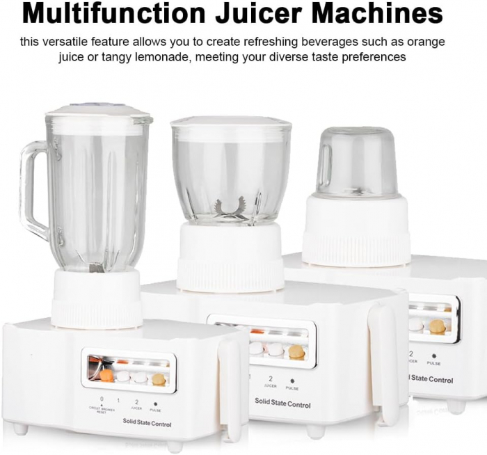 Robot Multifunctional 4 in 1 Blender, Storcator, Rasnita, Masina tocat, 2000W [3]