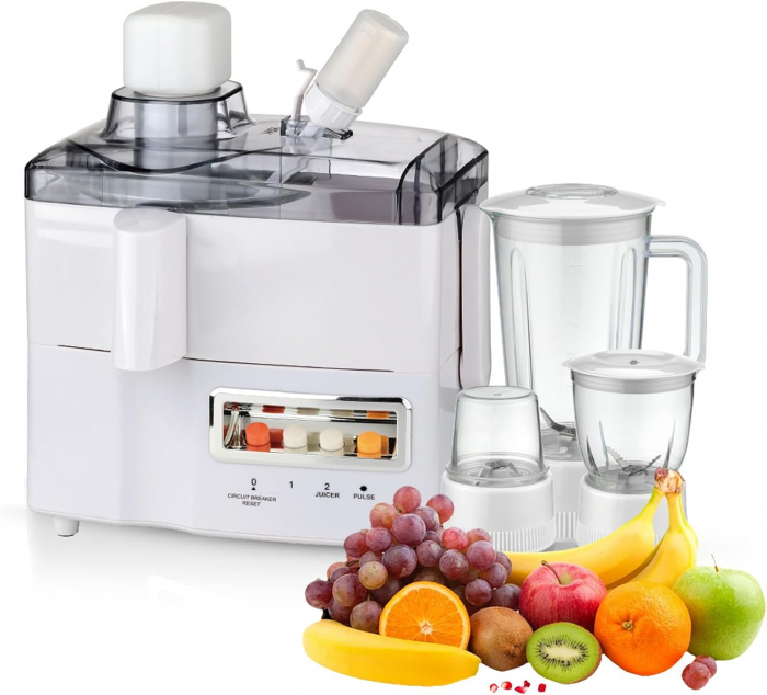 Robot Multifunctional 4 in 1 Blender, Storcator, Rasnita, Masina tocat, 2000W [10]