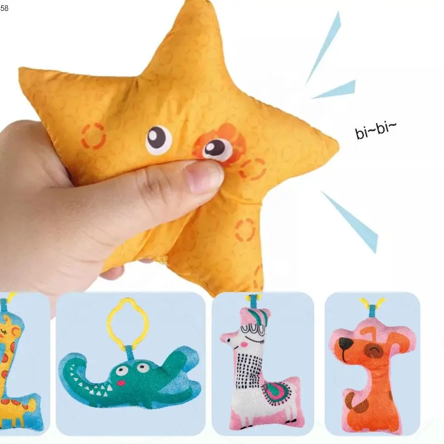 Salteluta de Activitati Bebelusi tip Baby Gym, Eco-Friendly, Jucarii Zornaitoare, Arcade cu Jucarii Suspendate, 0-4 ani [5]