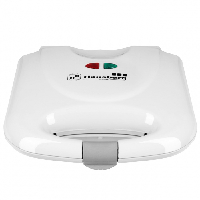Sandwich-maker Hausberg HB-3510, 750 W, Alb, model grill [3]