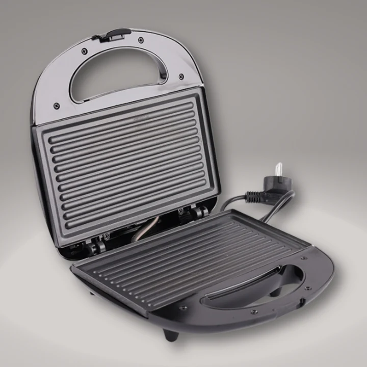 Sandwich Maker si Grill 2 in 1 SonyMax, Antiaderent, 2000W, Negru [6]