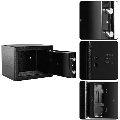Seif T-17 electronic digital, 23 x 17 x 17 cm, Negru [4]
