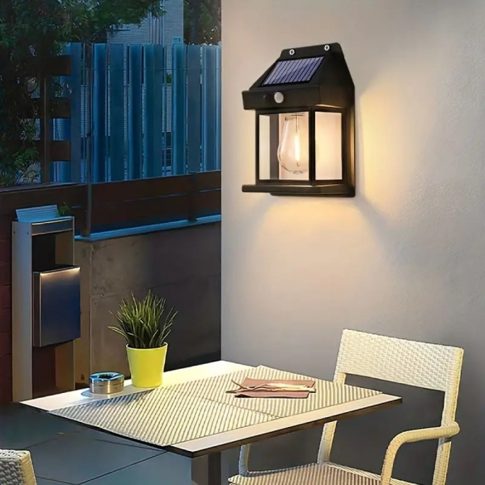 Set 10 x Lampa solara de perete cu senzor de miscare [8]