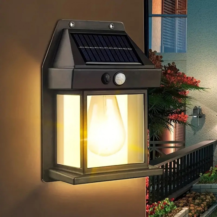 Set 10 x Lampa solara de perete cu senzor de miscare [4]
