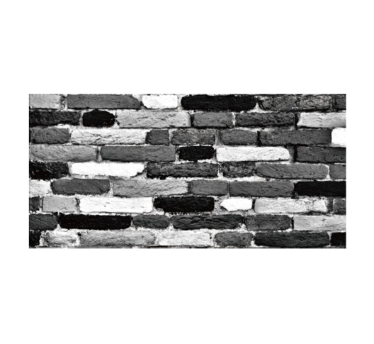 Set 10 x Placi Autoadezive Tip Marmura Caramida neagra cu alb, pentru podea sau perete, 60x30 cm [2]