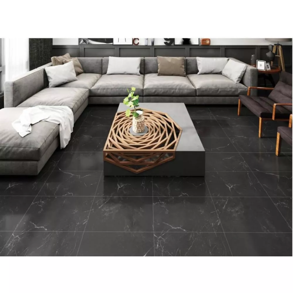 Set 10 x Placi Decorative 60x60 cm autoadezive tip Marmura Neagra [4]