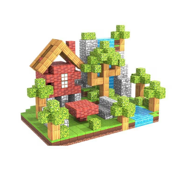 Set 160 piese Minecube, Cuburi Magnetice Inteligente De Construit [6]