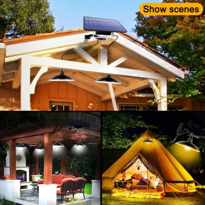 Set 2 Lampi Solare cu Abajur de Interior/Exterior cu telecomanda [2]