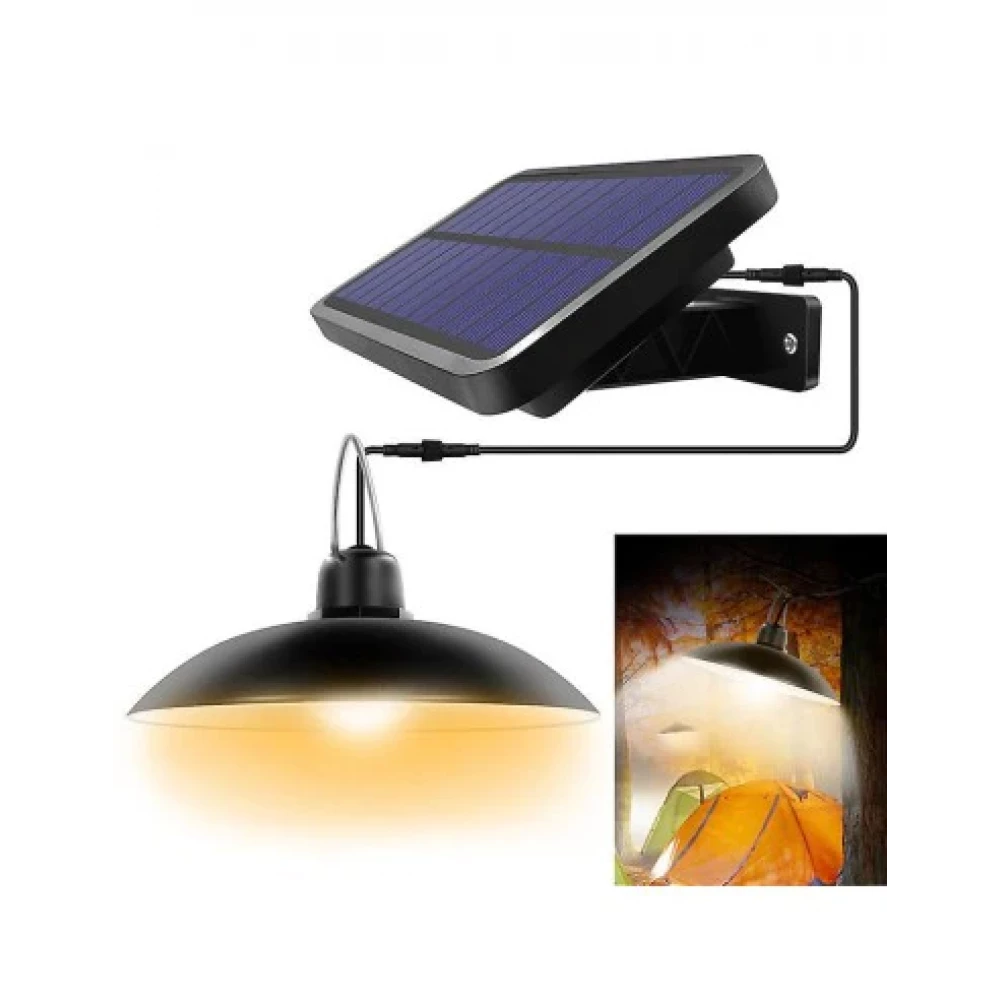 Set 2 Lampi Solare cu Abajur si Telecomanda, Interior/Exterior, Cablu 3 metri [4]