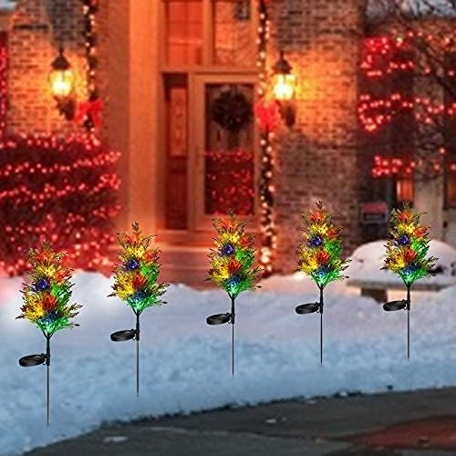 Set 2 x Bradulet impodobit cu lumini LED, Panou Solar [8]