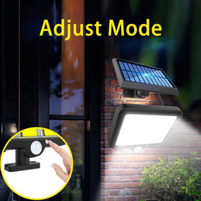 Set 2 x Proiector Solar 120 LED cu Senzor de Miscare + Cadou Lampa 100 LED [7]