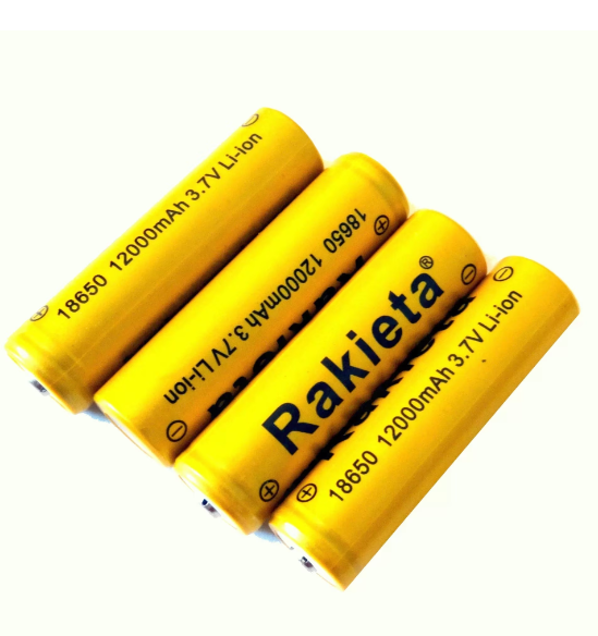Set 3/6 acumulatori 18650 - 12.000 mAh, 3,7V, Li-ion, Rakieta [5]