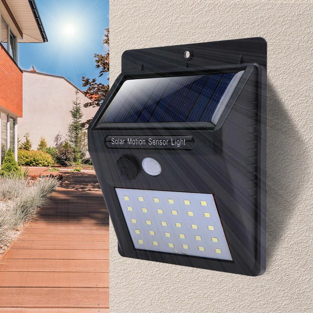 Set 3 Lampi Solare cu 30 Leduri si Senzor de Miscare [8]
