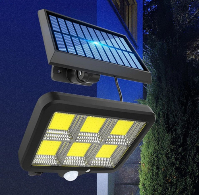 Set 3 x Proiector Solar 120 LED cu Senzor de Miscare si Telecomanda [11]