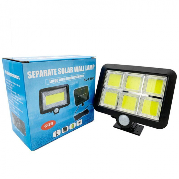 Set 3 x Proiector Solar 120 LED cu Senzor de Miscare si Telecomanda [8]