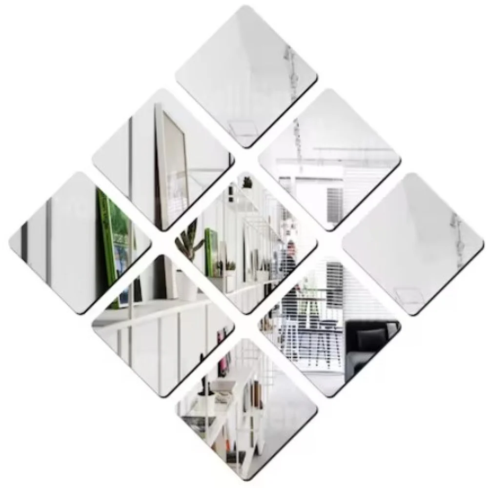 Set 16/32 oglinzi acrilice decorative design patrat, 20 x 20 cm [6]