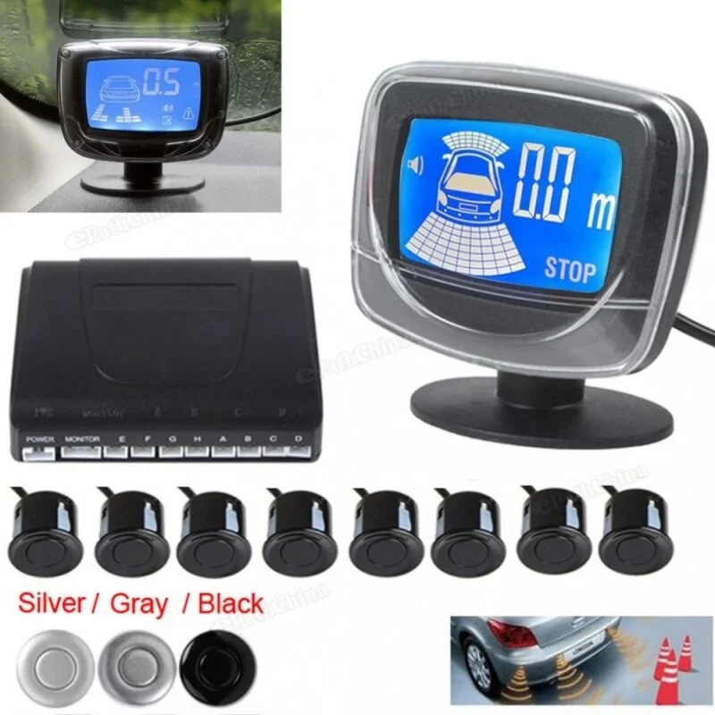 Set 4 senzori de parcare cu display digital LED Andowl CA202 [2]