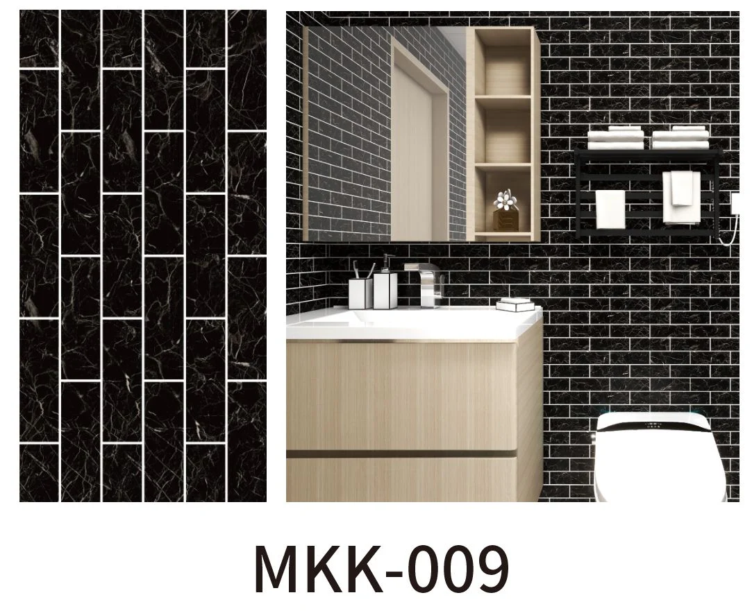 Set 5 x Placa Tapet autoadeziv, spuma moale, adeziv puternic, 30x60cm, model caramida neagra [7]
