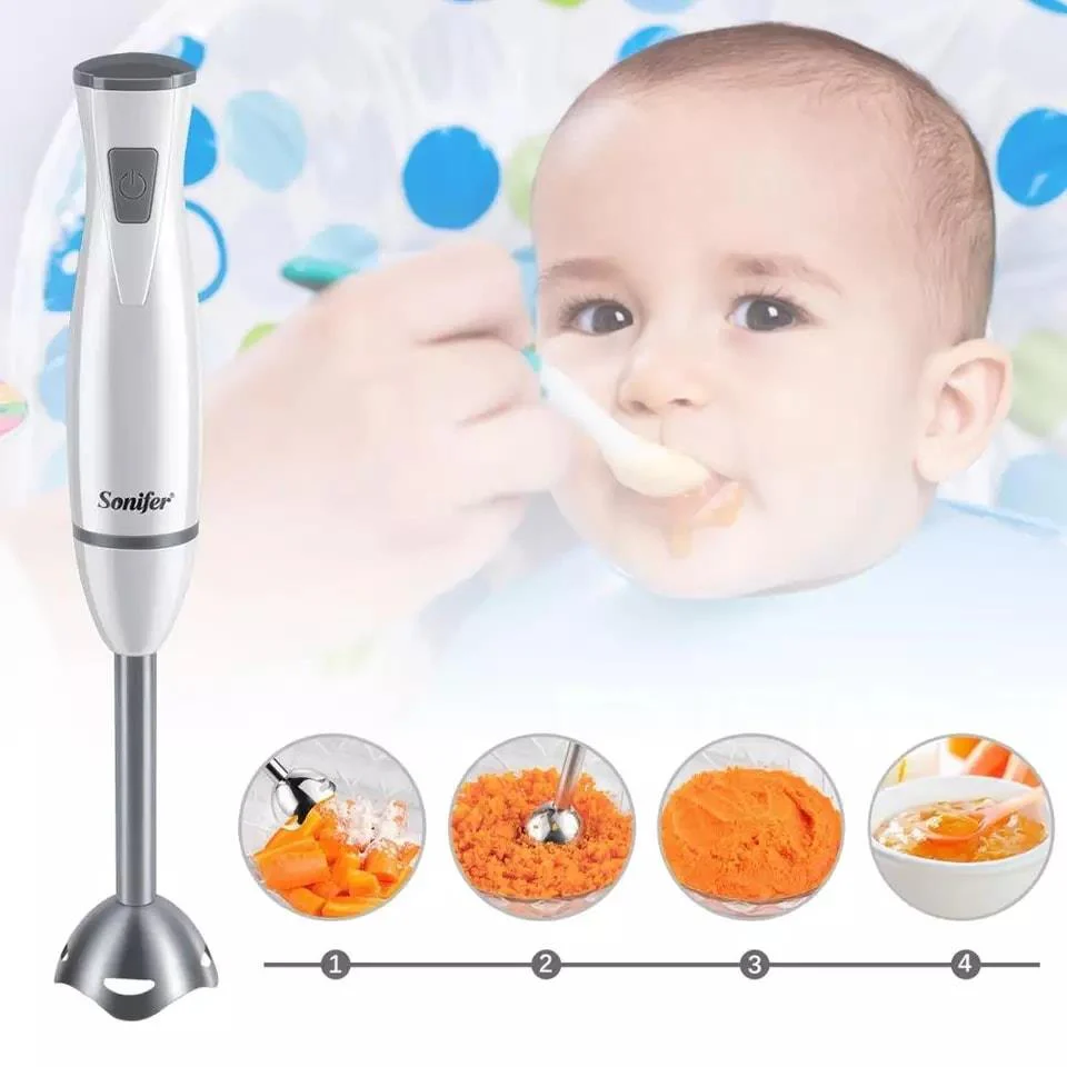 Set Blender 3 in 1 Sonifer SF-8044 cu putere 500W, Mixer vertical, functie Turbo, Multifunctional, alb [5]