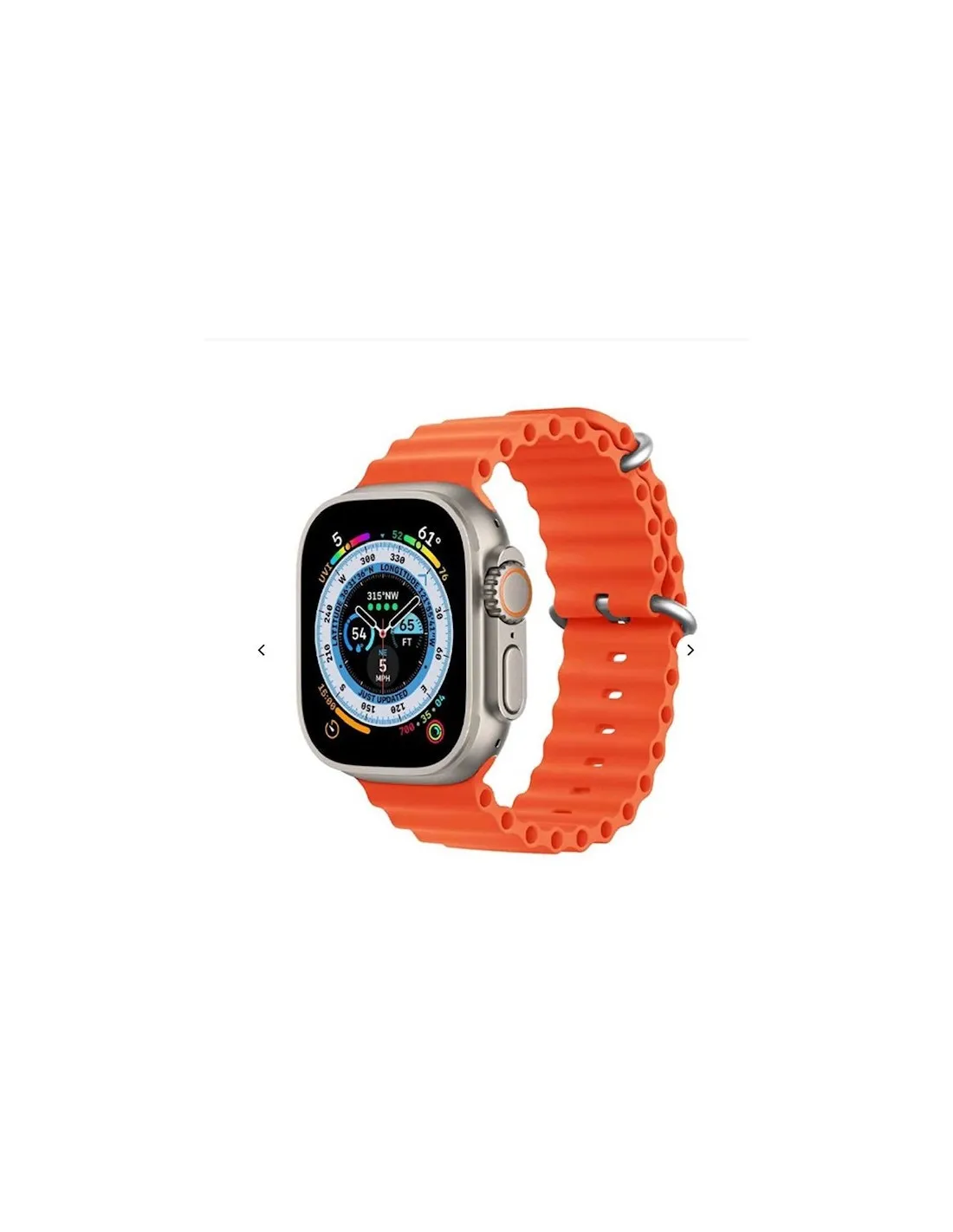 Set Ceas SmartWatch X8, Casti Wireless, Incarcator Wireless, Conectivitate Android/Ios, silicon, portocaliu, 8 accesorii, [3]