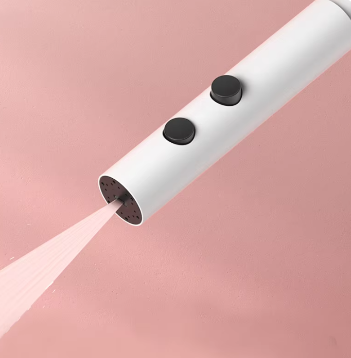 Set Coloana de Dus cu Iluminare LED si Termostat, Dus tip Ploaie, curgere apa in 4 moduri, Cupru, Alb [6]