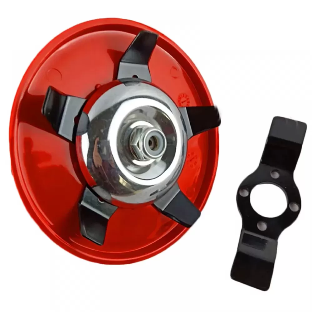 Set consumabile motocoasa 6 piese, disc 230x40T vidia, disc curatat teren, lama 3T 255, tambur cu lant drujba si fir 2.4mm x 12m [6]