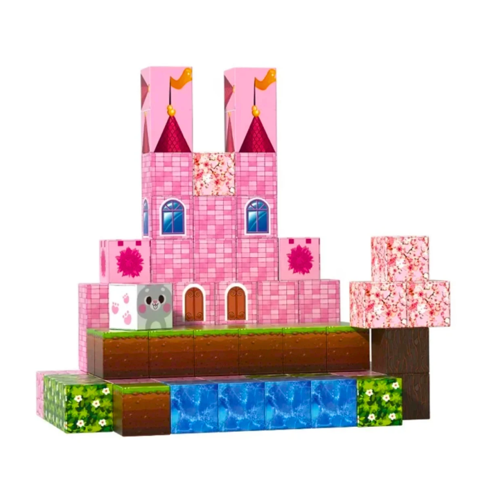 Set Cuburi Magnetice 3D pentru Copii, Joc Creativ Educativ, Constructie Diverse Modele [15]