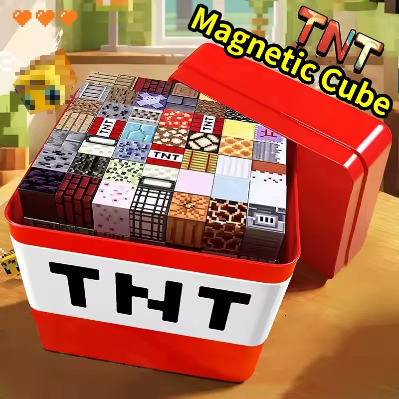 Set cuburi magnetice educative pentru copii, 180 piese, constructii creative 3D, jucarie STEM senzoriala, peste 3 ani [4]