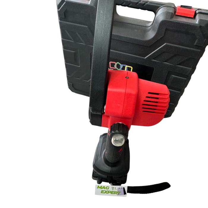 Set Foarfeca + MiniDrujba cu Sistem Ungere Lant, cu 2 Acumulatori 48V 6AH, Trusa Depozitare Inclusa [6]