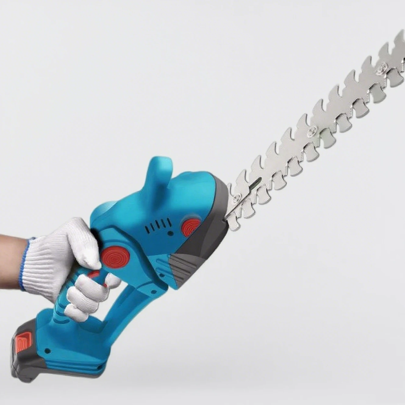 Set Mini Drujba, Foarfeca Electrica, Foarfeca Gard Viu, cu Tija Telescopica 2M si 2 Acumulatori 48V [13]