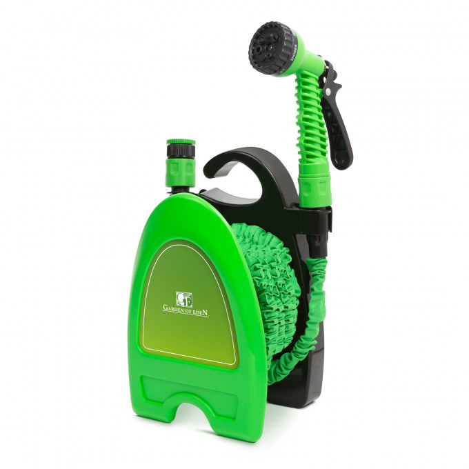 Set Irigatii Furtun 15m si pistol de udat + suport de perete [5]
