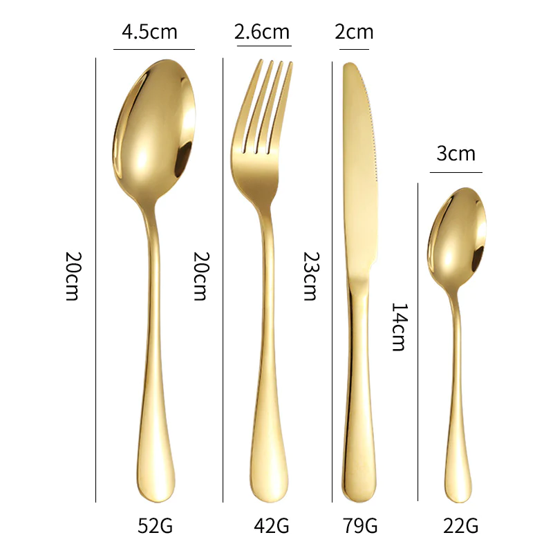 Set tacamuri 24 piese cu suport, otel inoxidabil [6]